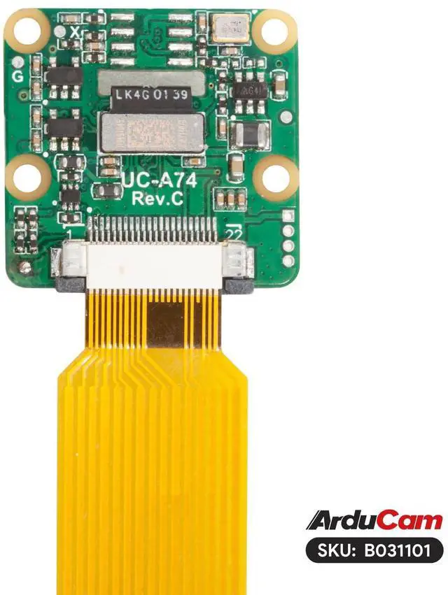 Alt view image 4 of 5 - Arducam for Raspberry Pi Camera Module 3 Wide, 120°(D) IMX708 Autofocus Pi Camera V3 with Case, Comes with15cm 15-22 Pin and 22-22 Pin FFC Cable