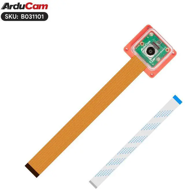 Alt view image 5 of 5 - Arducam for Raspberry Pi Camera Module 3 Wide, 120°(D) IMX708 Autofocus Pi Camera V3 with Case, Comes with15cm 15-22 Pin and 22-22 Pin FFC Cable