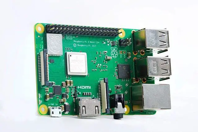 Alt view image 2 of 5 - Raspberry Pi 3 B+ Model B Plus Starter Kit w/Mini Wireless Keyboard 5v3a UL Listed Charger HDMI Cable Heat Sink, 32GB MicroSD Card