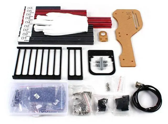 Alt view image 5 of 5 - PC Frame Test Bench ITX ATX MATX Test Bench Open Air Case Water Cooling Fan Chassic (Red)