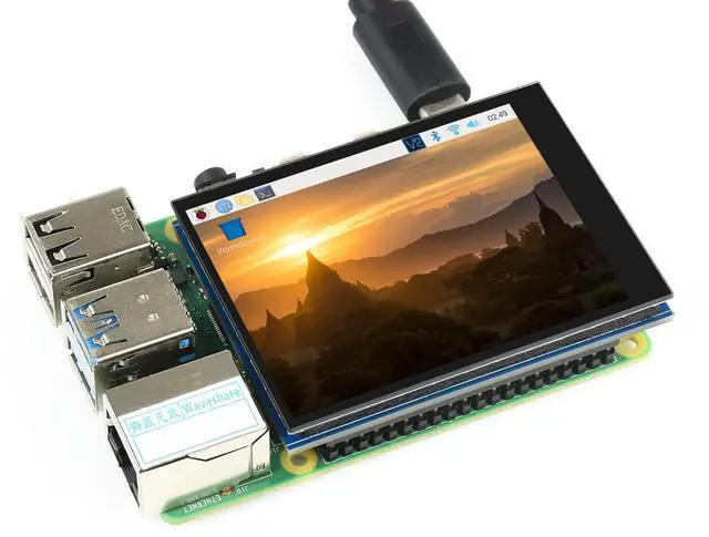Alt view image 3 of 5 - waveshare 2.8inch DPI LCD for Raspberry Pi 5/ 4B/Raspberry Pi 3B+/3B/2B/Raspberry Pi Zero W/Zero WH/Zero 2W/ Zero 2WH, 480×640 Pixel IPS Capacitive Touch Screen