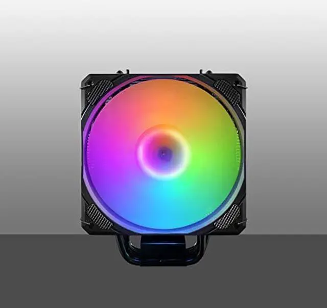 Alt view image 2 of 5 - PANO-MOUNTS CPU Stock AMD Air Cooler with 120mm ARGB Light Sync 4Pin PC PWM Fans 6 HeatPipes TDP 205W and Motherboard for AMD/Intel LGA 1700 LGA 1200