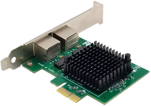 Alt view image 5 of 5 - Dual PCIe 3.1 2.5GBase-T Network Adapter with Intel I225-V 2500/1000/100Mbps PCI Express Gigabit Ethernet NIC Card RJ45 LAN Controller for Windows 10/11 with Low Profile Bracket