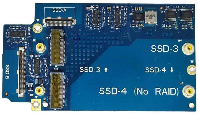 Alt view image 2 of 5 - HUANMEFANG Replacement New SATA Interposer Board D3P25 LS-J106P to NVMe M.2 SSD Hard Drive SSD-3 and SSD-4 with 2.5 inch HDD Bracket R24Y6 and HDD Cable 02JH8P 05F1WR for Dell Alienware Area-51m R2