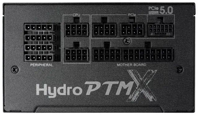 Alt view image 2 of 5 - FSP Hydro PTM X PRO 1200W Power Supply, 80 Plus Platinum, ATX 3.0/PCIe 5, Full Modular (HPT3-1200M-GEN5)