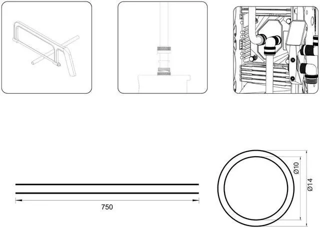 Alt view image 4 of 4 - PrimoChill 10mm ID x 14mm OD Rigid Acrylic/PMMA Tubing - 750mm Length, Made with Premium Materials, Perfect Hardline for PC Watercooling, Proudly Packaged in the USA - 4 Pack - Frosted
