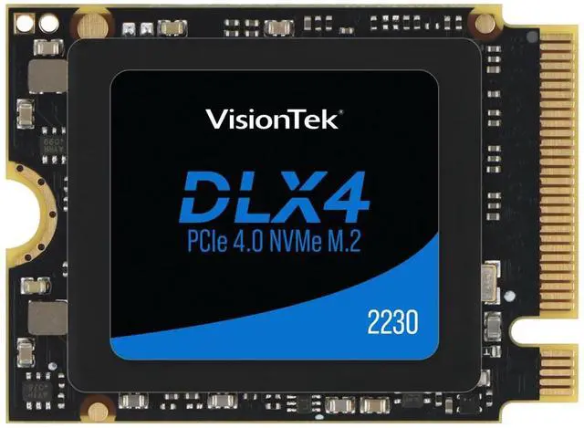 Main image of VisionTek 2230 DLX4 M.2 SSD - 1TB - PCIe Gen 4.0 x4 NVMe - 5200MB/s Read, 4775MB/s Write  Laptops, Handheld Gaming PCs, NUC