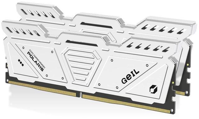 Main image of GeIL Polaris DDR5 RAM, 32GB (16GBx2) 5600MHz 1.1V, AMD/Intel Compatible, Long DIMM High Speed Desktop Memory(White)
