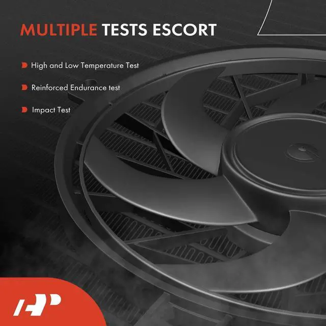 Alt view image 4 of 5 - A-Premium Engine Radiator Cooling Fan Assembly Compatible with Select Ram Models - ProMaster 1500 2500 3500, 2014-2021, W/o Air Conditioning - Replace# 68188994AA, 68188994AB