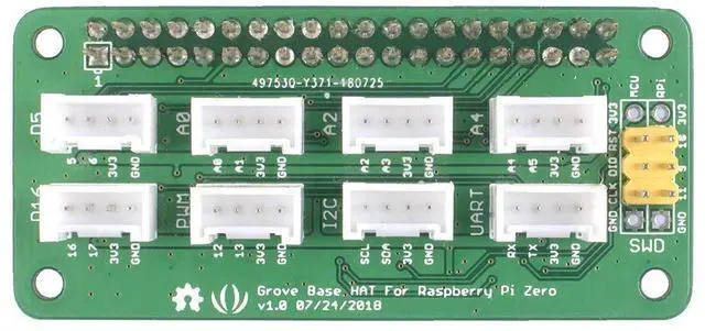 Alt view image 2 of 5 - NGW-1pc Grove Base Hat for Raspberry Pi Zero