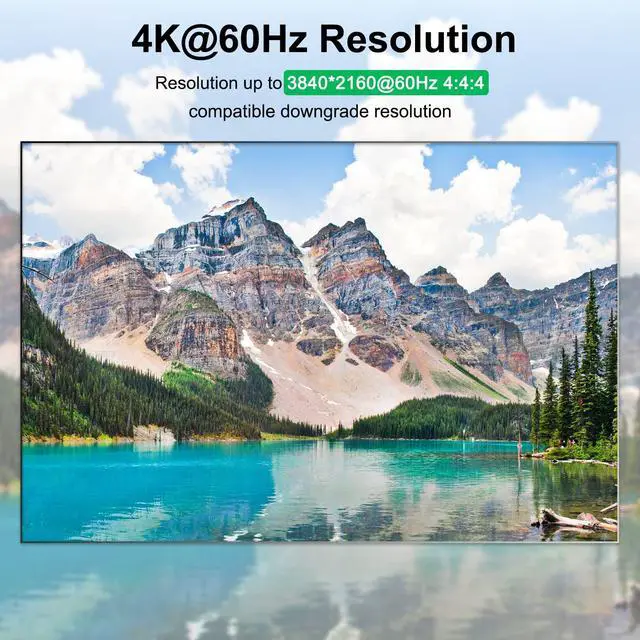 Alt view image 5 of 5 - USB 3.0 KVM Switch HDMI 4 Port Support 4K@60Hz 2K@120Hz Simulation EDID,MLEEDA HDMI USB Switch for 4 Computers Share 1 Monitor and 4 USB 3.0 Port,with Desktop Controller and KVM Cables