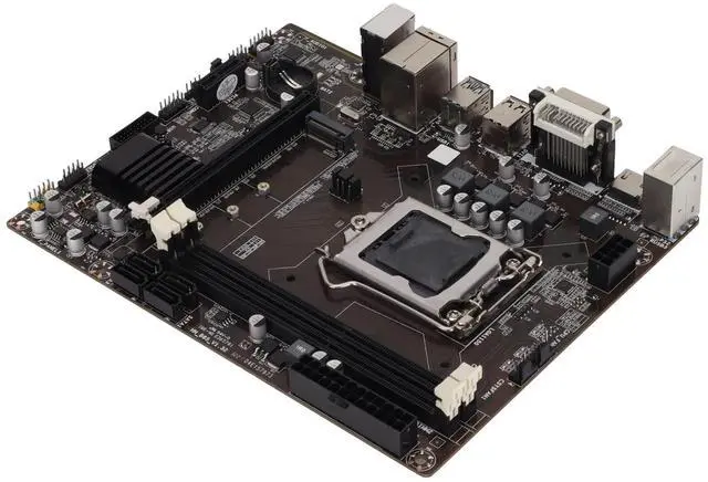 Alt view image 2 of 5 - Luqeeg CPU Motherboard, B85 Desktop Computer Motherboard, 2 x DDR3 1600/1333/1066 MHZ, M.2 Hard Disk 1150 Pin CPU Interface Card