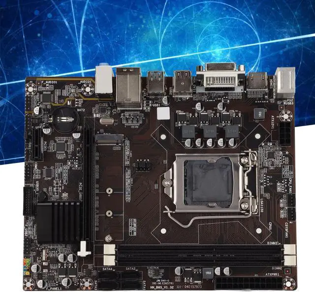 Alt view image 4 of 5 - Luqeeg CPU Motherboard, B85 Desktop Computer Motherboard, 2 x DDR3 1600/1333/1066 MHZ, M.2 Hard Disk 1150 Pin CPU Interface Card