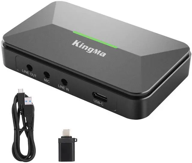 Main image of King Ma Video Capture Card,1080P 60HZ USB C to USB 3.0 Audio Capture Card Device HD Game Capture Card for TikTok Live Streaming Video Recording Work with Nintendo Switch/Xbox/Camera