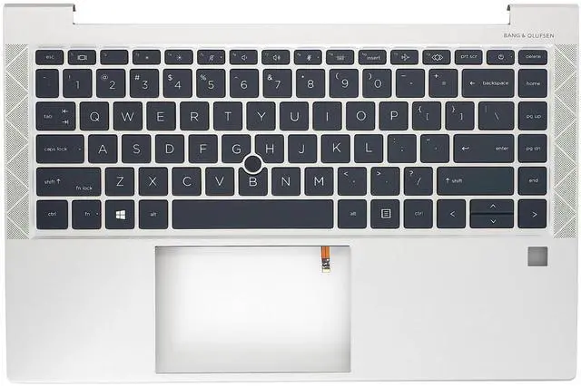 Main image of Jxjslp Replacement Upper Case Palmrest for HP Elitebook 840 G7 G8 845 G7 G8 745 G7 G8 Series Laptop Top Cover Backlit Keyboard Assembly US Layout M36312-001 Silver