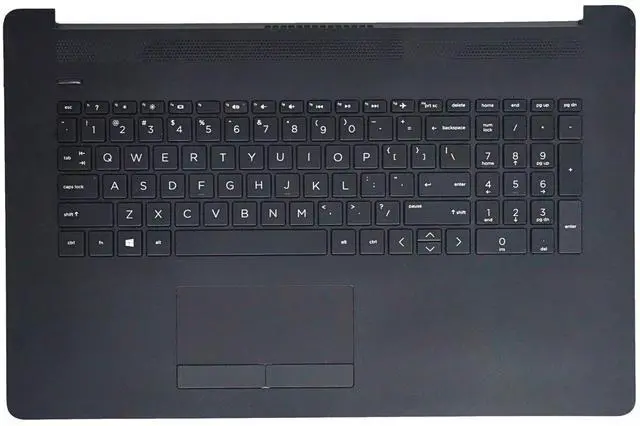 Main image of Jxjslp Replacement Upper Case Palmrest for HP 17-by 17-CA 17T-by 17Z-CA Series Laptop Top Cover Keyboard Assembly with Non-PTP Function Touchpad L22751-001 L48409-001 Jet Black
