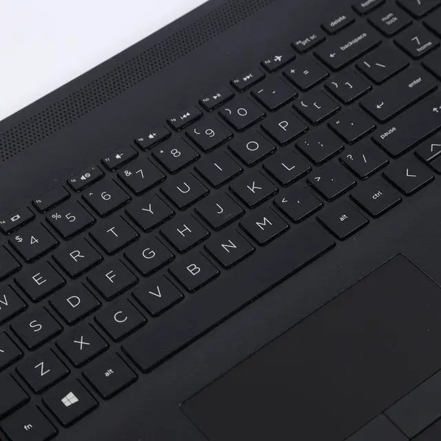 Alt view image 4 of 5 - Jxjslp Replacement Upper Case Palmrest for HP 17-by 17-CA 17T-by 17Z-CA Series Laptop Top Cover Keyboard Assembly with Non-PTP Function Touchpad L22751-001 L48409-001 Jet Black