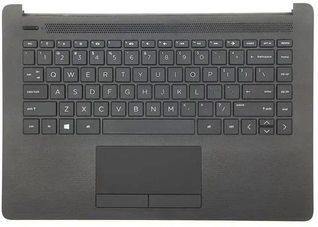 Main image of Replacement Upper Case Palmrest for HP 14-CM 14-CK 14T-CM 14Z-CM 14-dg 14q-cs 14q-cy Series Laptop Keyboard Assembly Top Cover Touchpad L23239-001 L48210-001 Jet Black