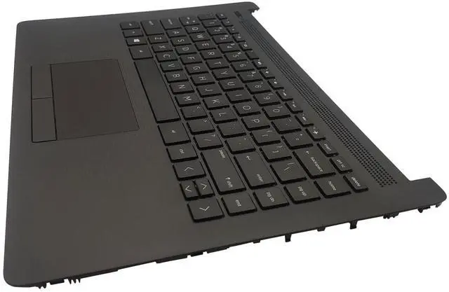 Alt view image 3 of 5 - Replacement Upper Case Palmrest for HP 14-CM 14-CK 14T-CM 14Z-CM 14-dg 14q-cs 14q-cy Series Laptop Keyboard Assembly Top Cover Touchpad L23239-001 L48210-001 Jet Black