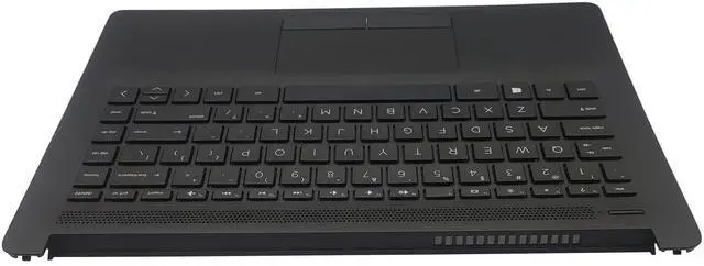 Alt view image 4 of 5 - Replacement Upper Case Palmrest for HP 14-CM 14-CK 14T-CM 14Z-CM 14-dg 14q-cs 14q-cy Series Laptop Keyboard Assembly Top Cover Touchpad L23239-001 L48210-001 Jet Black