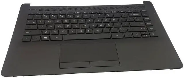 Alt view image 5 of 5 - Replacement Upper Case Palmrest for HP 14-CM 14-CK 14T-CM 14Z-CM 14-dg 14q-cs 14q-cy Series Laptop Keyboard Assembly Top Cover Touchpad L23239-001 L48210-001 Jet Black