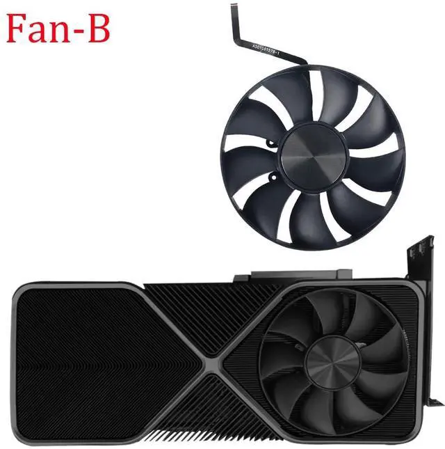 Alt view image 3 of 5 - 110mm Cooling Fan Replacement for Nvidia RTX 3090 FE 3090FE 3090Ti Founders Edition Graphics Card Fan (Fan-AB)