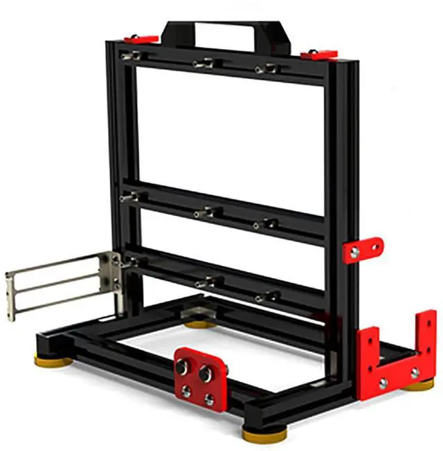 Main image of Aluminum Alloy Open Case Gaming Computer Chassis Desktop Bracket Water Cooling Box Matx Personality Creativity