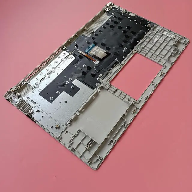 Alt view image 4 of 5 - LTPRPTS Replacement Laptop Upper Case Palmrest Backlit Keyboard Assembly Part for HP 17-CN 17-CP17T-CN 17Z-CP M50456-001 Silver