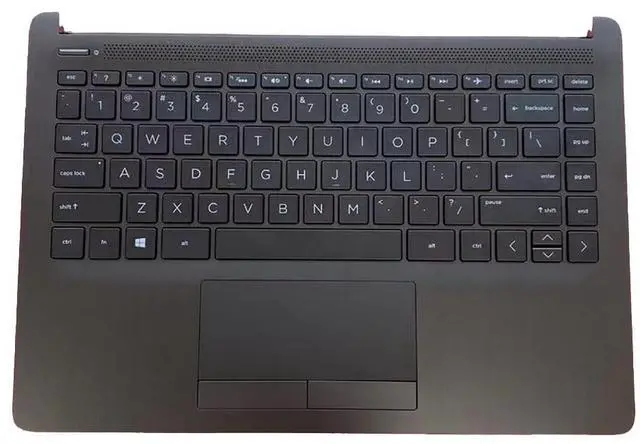Main image of LTPRPTS Replacement Laptop Upper Case Palmrest Backlit Keyboard Touchpad Assembly Part for HP 14-CF 14Z-DK 14S-CF 14S-DK 14-DF L24817-001 Black