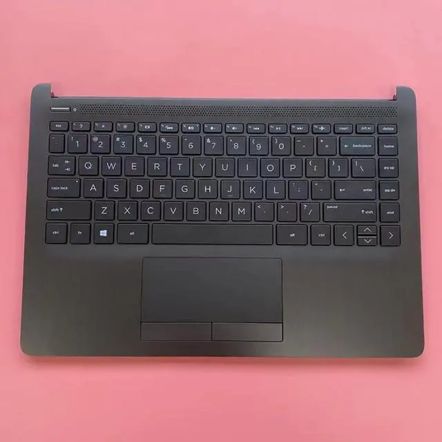 Alt view image 3 of 5 - LTPRPTS Replacement Laptop Upper Case Palmrest Backlit Keyboard Touchpad Assembly Part for HP 14-CF 14Z-DK 14S-CF 14S-DK 14-DF L24817-001 Black