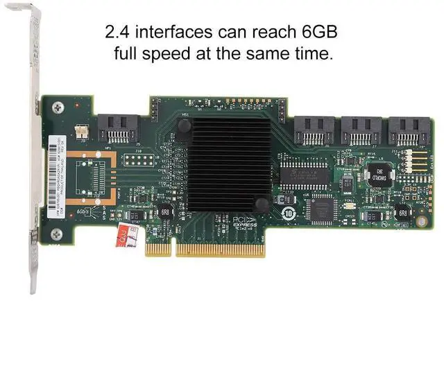 Alt view image 3 of 5 - fosa SSD Array Card 4-Port RAID Storage Controller Card 6GB SATA/SAS Array Card for LSI IR/IT Mode, for 10/8/7 with Driver(LSI IR)