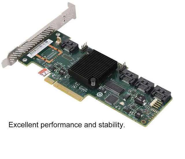 Alt view image 4 of 5 - fosa SSD Array Card 4-Port RAID Storage Controller Card 6GB SATA/SAS Array Card for LSI IR/IT Mode, for 10/8/7 with Driver(LSI IR)