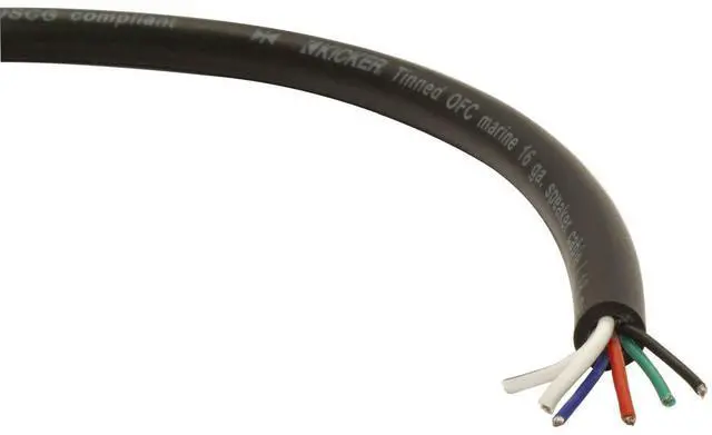 Alt view image 2 of 3 - Kicker 46KMWRGB150 Marine 16awg Speaker Wire + Marine 18awg RGB Wire, 150ft