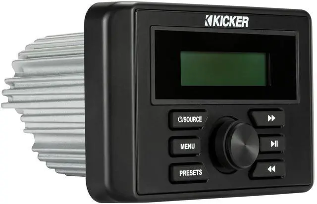 Alt view image 5 of 5 - Kicker 46KMC3 Weather-Resistant Gauge-Style Media Center with Bluetooth
