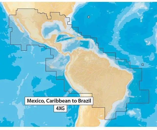 Main image of Navionics+ Mexico, Caribbean to Brazil, Black
