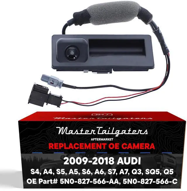 Main image of Master Tailgaters Replacement for Audi A4/S4 (09-16), A5/S5 (08-17), A6/S6 (12-15), A7/S7 (12-18), Q3 (15-18), Q5/SQ5 (09-17)+Hybrid (13-16) Backup Camera OE Part # 5N0-827-566-AA, 5N0-827-566-C