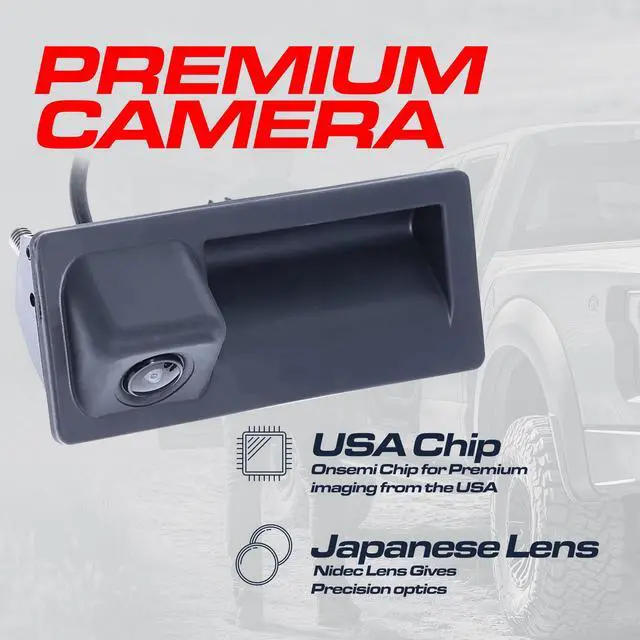 Alt view image 3 of 5 - Master Tailgaters Replacement for Audi A4/S4 (09-16), A5/S5 (08-17), A6/S6 (12-15), A7/S7 (12-18), Q3 (15-18), Q5/SQ5 (09-17)+Hybrid (13-16) Backup Camera OE Part # 5N0-827-566-AA, 5N0-827-566-C