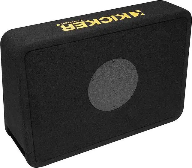 Alt view image 4 of 5 - Kicker 50TCWC104 CompC 10" Subwoofer in Thin Profile Enclosure 4-Ohm