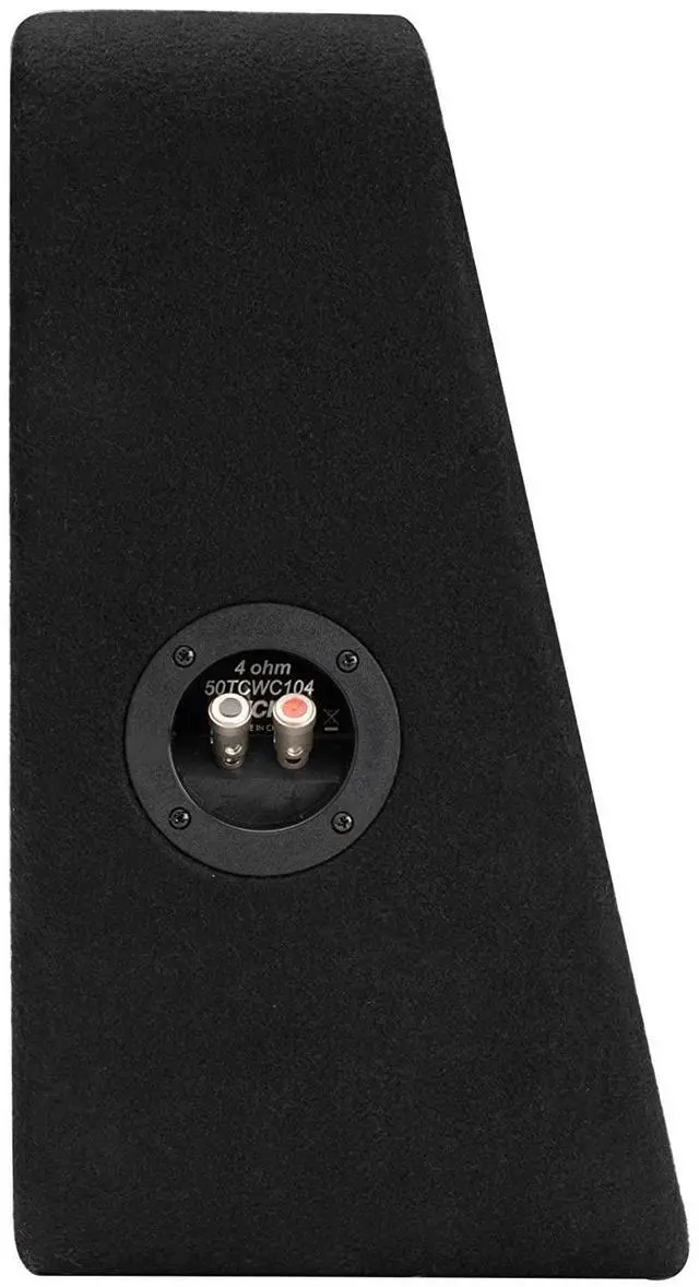 Alt view image 3 of 5 - Kicker 50TCWC104 CompC 10" Subwoofer in Thin Profile Enclosure 4-Ohm