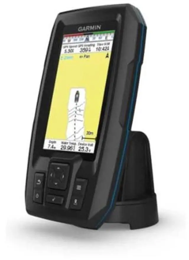Alt view image 3 of 4 - Garmin Striker 4cv with Transducer, 4" GPS Fishfinder with CHIRP Traditional and ClearVu Scanning Sonar Transducer and Built In Quickdraw Contours Mapping Software