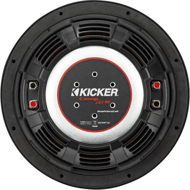 Alt view image 2 of 5 - Kicker 48CWRT104 CompRT 10" Subwoofer, DVC, 4-ohm