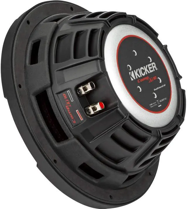 Alt view image 4 of 5 - Kicker 48CWRT104 CompRT 10" Subwoofer, DVC, 4-ohm