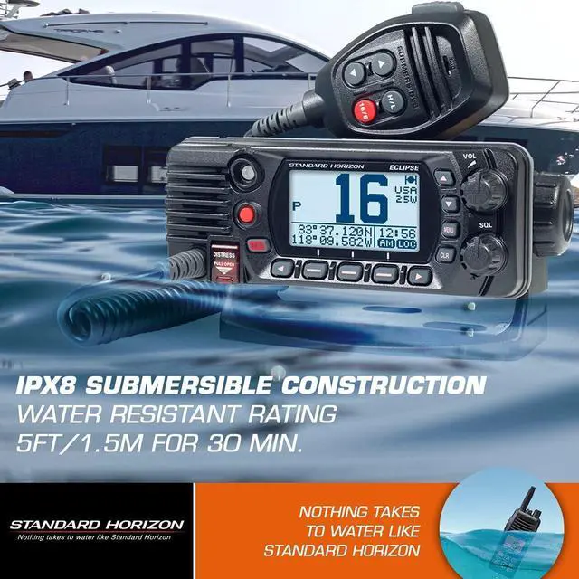 Alt view image 5 of 5 - Standard Horizon GX1400GB VHF,Black,Small