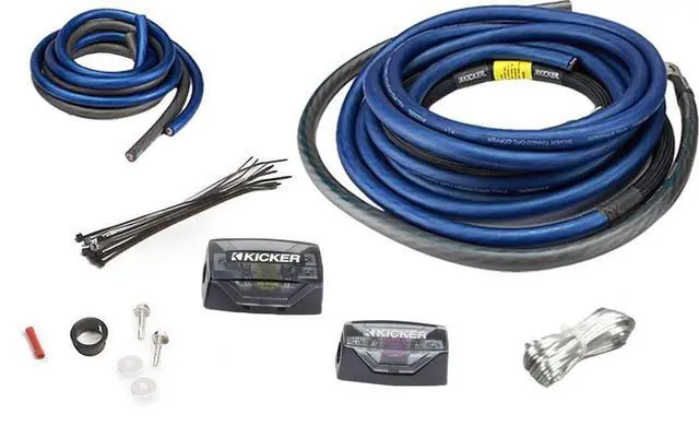 Alt view image 2 of 2 - Kicker 46PKD1 PKD1 1/0AWG Dual Amplifier Power Kit - Power, Ground, Distribution Block, Remote Wire and Fuse Block.