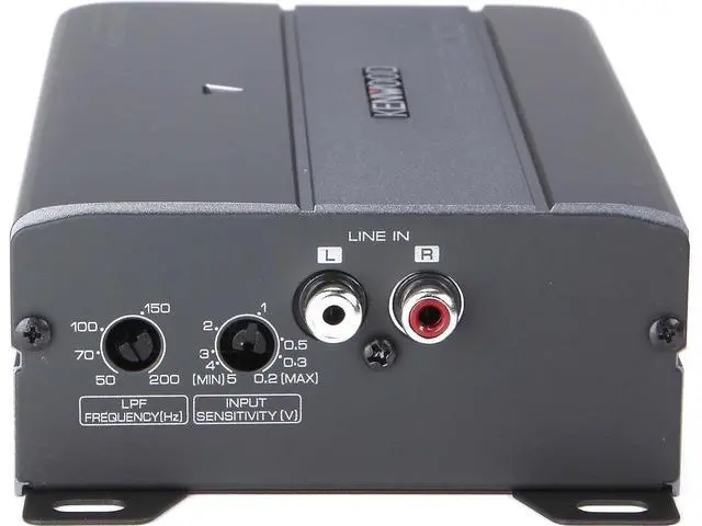 Alt view image 2 of 5 - Kenwood KAC-M3001 600W Class D Monoblock Compact Digital Car/ATV/Marine Certified Amplifier