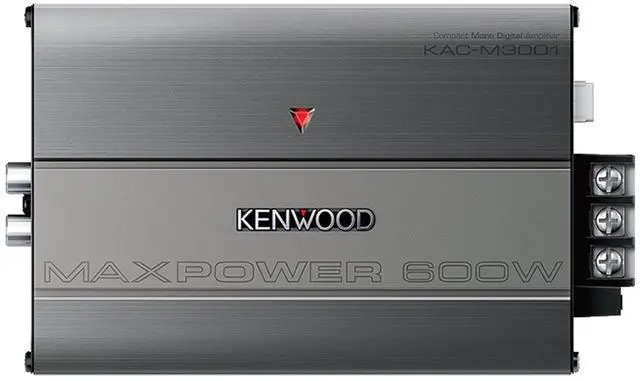 Main image of Kenwood KAC-M3001 600W Class D Monoblock Compact Digital Car/ATV/Marine Certified Amplifier