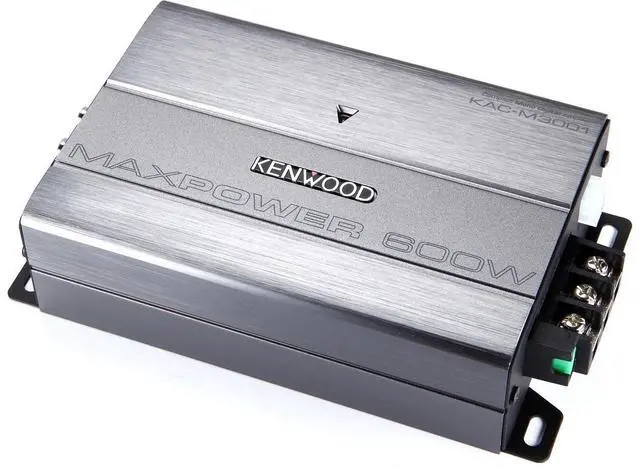 Alt view image 4 of 5 - Kenwood KAC-M3001 600W Class D Monoblock Compact Digital Car/ATV/Marine Certified Amplifier