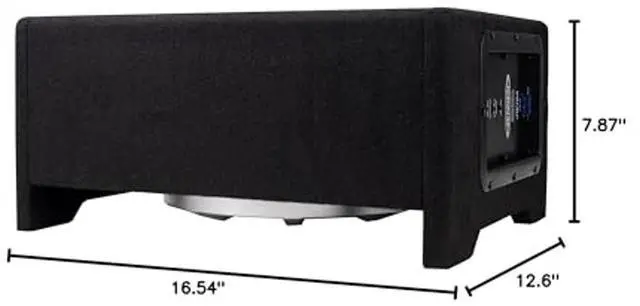 Alt view image 5 of 5 - Jensen JW10A 10" Subwoofer in Multi-Mounting Vented Enlosure with Built-in MOSFET Powered Amplifer
