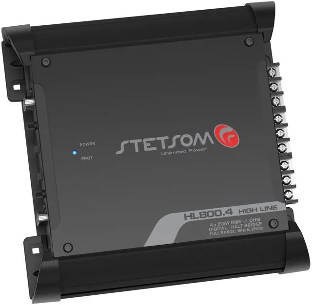 Alt view image 2 of 5 - Stetsom HL 800.4 1 Ohm 4 Channel 800 Watts Class D Full Range Amplifier