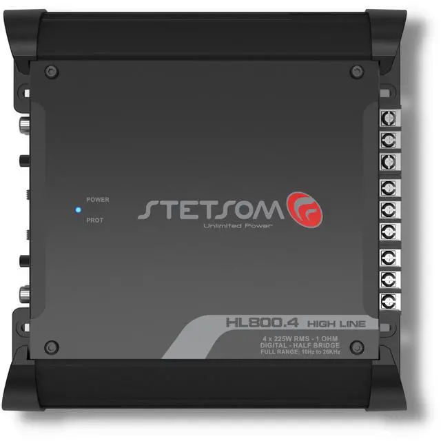 Alt view image 3 of 5 - Stetsom HL 800.4 1 Ohm 4 Channel 800 Watts Class D Full Range Amplifier